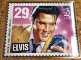 Large Framed Elvis Stamp
