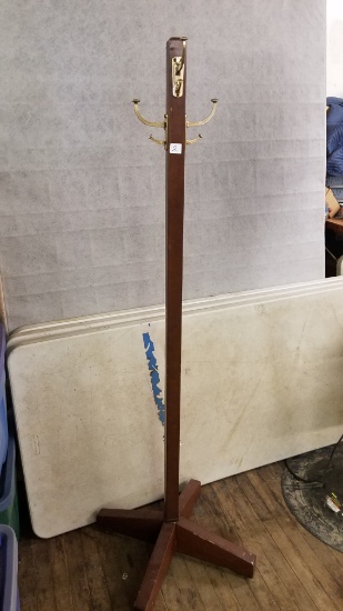 WOODEN COAT / HAT RACK