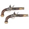 Pair of French Flintlock Officer's Pistols