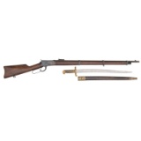 **Winchester Model 1892 Musket w/Brass Handled Saber Bayonet