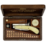 Cased Unwin and Rodgers Knife Pistol