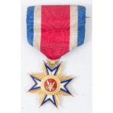 Military Order of the Loyal Legion of the United States Membership Badge of Captain John S. Titcomb,