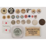 Lot of Pinbacks Related to Trick Shooters and Firearms