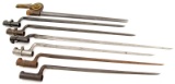 Lot Of Six Angular Bayonets