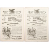 Army Navy Journal featuring Gatling Gun Co. Advertisements- Lot of 15