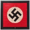 War Trophy Nazi Flag Dated March 11, 1945, Signed by the Men of the 104th Infantry Division 414th Re