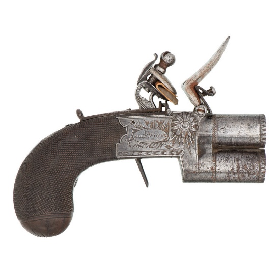 Tap Action Flintlock Boxlock Pistol