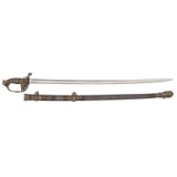 Import High Grade U.S. Model 1850 Foot Officer's Sword Attributed to 
