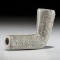 A Green Granite Stemmed Pipe with Lead Repair