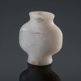 A Single Faced White Quartz Bottle Bannerstone