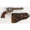 Engraved Colt Single Action Army Revolver with Holster
