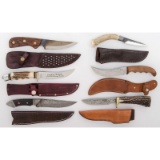 6 Fixed Blade Sheath Knives