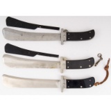 3 Folding Machete Knives