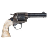 ** Colt Bisley Revolver with Carved Pearl Longhorn Grips