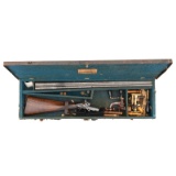 Cased W&C Scott & Son Double-Barreled Shotgun