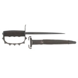 Rare Variation of Model 1917 Trench Knife and Scabbard