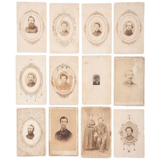 Civil War CDV Collection, Lot of 19