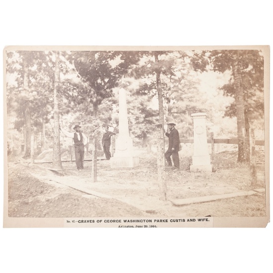 A.J. Russell Salt Print of Lee Family Graveyard