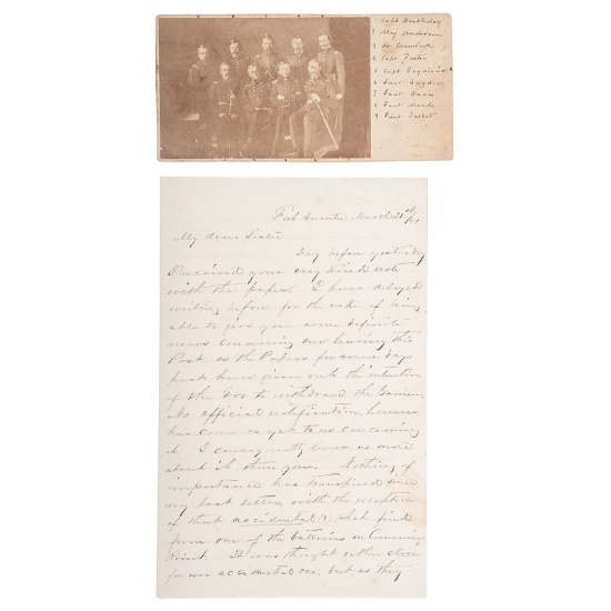 Important ALS by Lieutenant Richard Kidder Meade with Photograph Featuring Robert Anderson