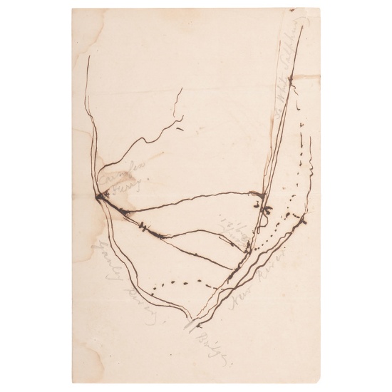 CSA Map, Drawn by General Henry Wise, August 21, 1861