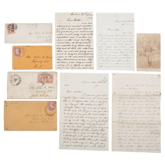 Civil War Letters, 1st Rhode Island Light Artillery, Plus CDV