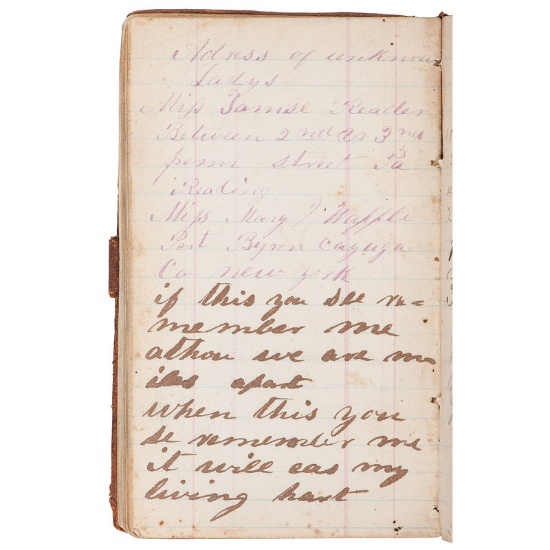 Union Soldier's 1863 Diary, Possibly 17th Pennsylvania Cavalry