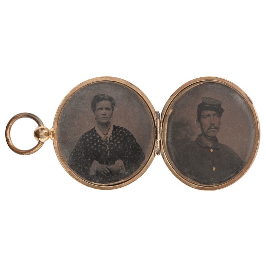 W.W. Briggs, 36th Massachusetts Infantry, DOD Andersonville, Tintype Locket