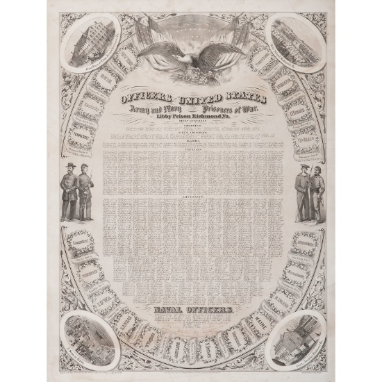 Libby Prison Engraving, 1864
