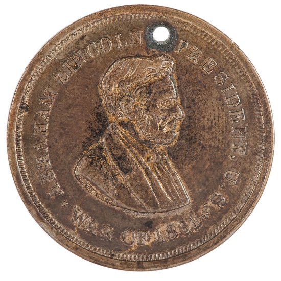 Abraham Lincoln-Style ID Disk, George Walters, 94th New York Infantry