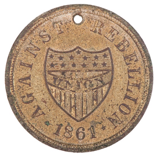 ID Disk of Levi Shawl, 139th Pennsylvania Infantry, WIA Gettysburg