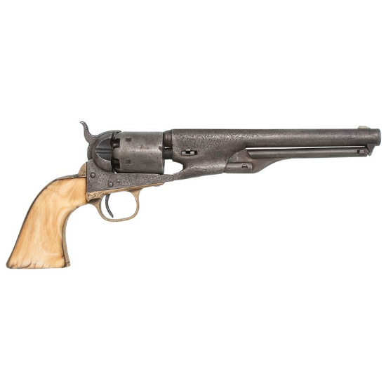 Factory Engraved Colt Model 1861 Percussion Revolver