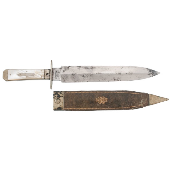 Joseph's Hawksley Double Sided Bowie Knife from the Estate of Art Gerber, Tell City, Indiana