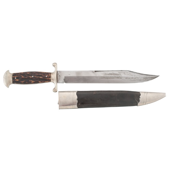 Plum Bristol Bowie Knife from the Estate of Art Gerber, Tell City, Indiana