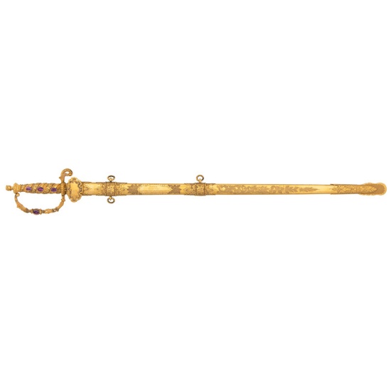 Exceptional Gold Presentation Sword to General Rufus King