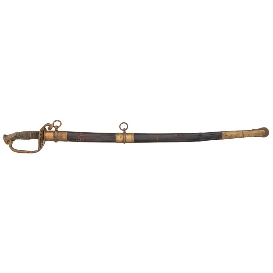 US Model 1852 Naval Officer's Sword  by S.C. Bunting Jr. of Philadelphia Presented to Captain John L