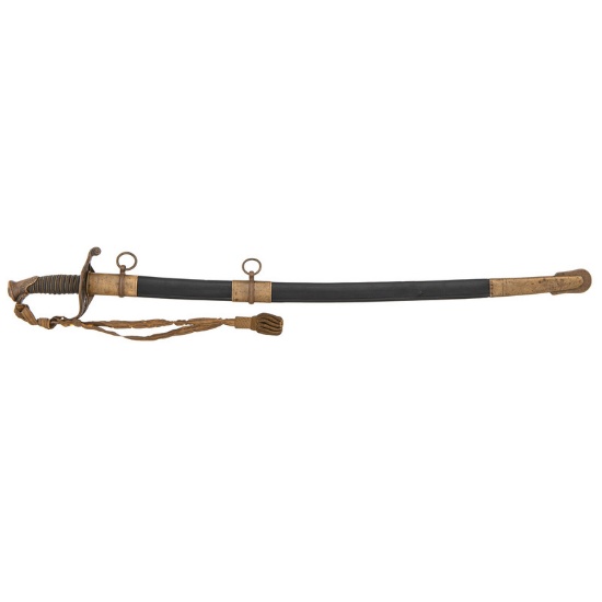 Imported Model 1850 Foot Officer's Sword of Lieutenant Joseph R. Shoemaker, 34th N.Y.S.V.