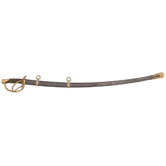 C. Roby Plain Hilt Model 1860 Cavalry Officer's Sword