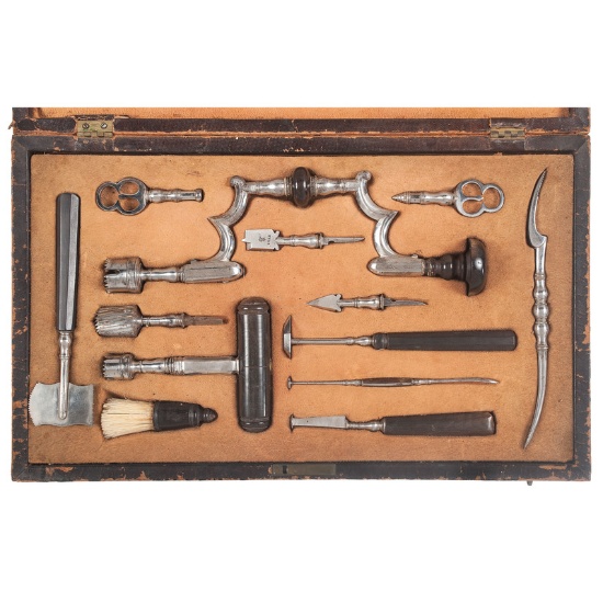 Rare Civil War Trepanning Set with Instructional Pamphlets