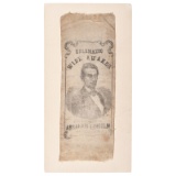 Abraham Lincoln Kalamazoo Wide Awakes 1860 Campaign Ribbon