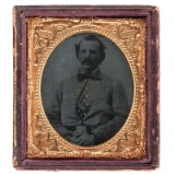 Tintype of Twice Wounded 9th Virginia Confederate Stith Bolling
