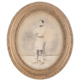 Confederate Colonel Marshall J. Smith, Salted Paper Photograph
