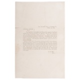 Printed Order from General Robert E. Lee Appointing March 10 a Day of 