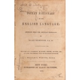 18th Mississippi Infantry, Webster's Pocket Dictionary Owned by Private John F. League and Muster Ro