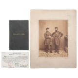 Albumen Photograph of Colonel James B. Swain and his Son, Adjutant Chellis D. Swain, 11th New York C
