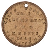 ID Disk of Corporal F.T. Carlin of the Famous 1st Maryland Potomac Home Brigade