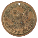 Civil War Eagle-Style ID Disk, Corporal Peter L. Miller, 49th Pennsylvania Infantry