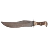 Massive Edward Barnes Bowie Knife