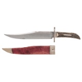 Twigg Brothers & Co. Stag Grip Bowie Knife