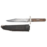 Joseph Rodgers and Sons Bowie Knife Attributed to Sergeant F.P Ellis, Co. C, 1st Maine Cavalry