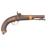 French Model 1837 Percussion Naval Pistol